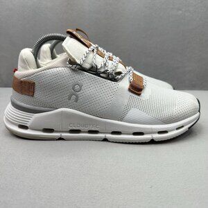 Womens Size 9.5 ON Cloudnova 2 Undyed White | Pearl Athletic Running Sneakers